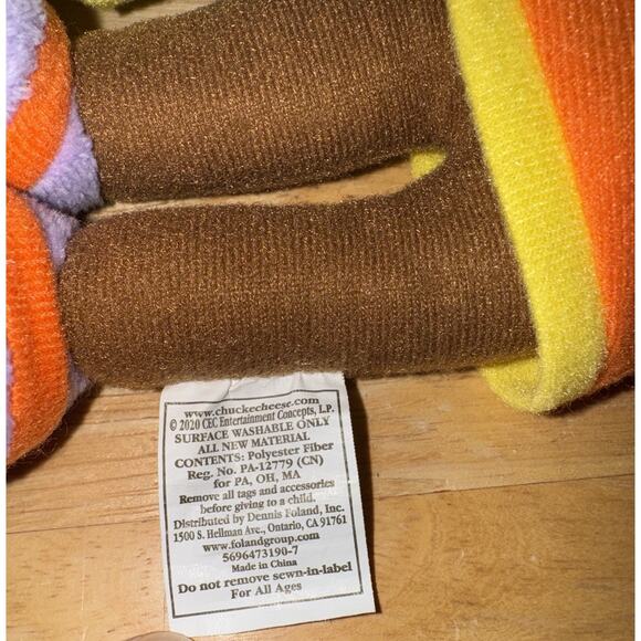 Chuck E Cheese Mr Munch Helen Stuffed Plush Toys Showbiz Pizza Band - Picture 6 of 8